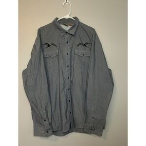 Howler Bro's Gaucho Pearl Snapshirt Embroirdered Man O War Vented XXL 2XL Birds